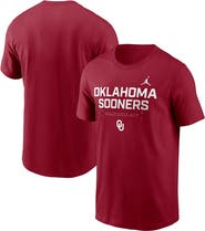 Jordan Brand Men's Jordan Brand Crimson Oklahoma Sooners 2025 Courtside Basketball Performance T-Shirt