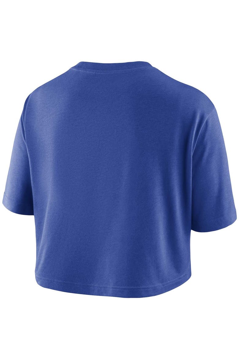 Women's Nike Royal Kentucky Wildcats Wordmark Cropped T-Shirt, Alternate, color, Royal