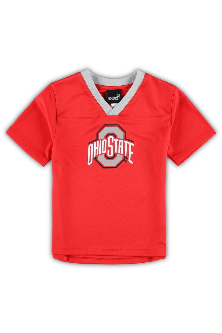 Preschool Scarlet/Gray Ohio State Buckeyes Red Zone Jersey & Pants Set, Alternate, color, Scarlet