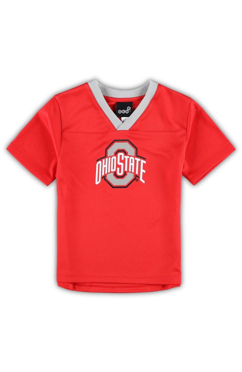 Outerstuff Preschool Scarlet/Gray Ohio State Buckeyes Red Zone Jersey & Pants Set, Alternate, color, Scarlet