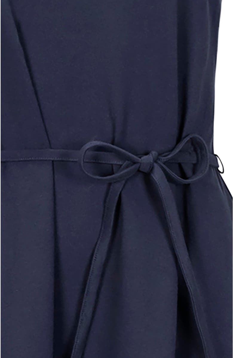 Hope & Henry Women's Organic Knit Flounce Dress, Alternate, color, Navy Flutter Sleeve