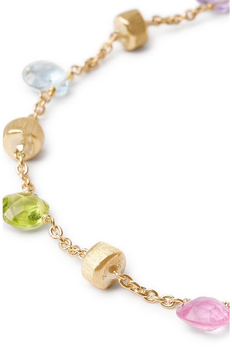 Paradise 18K Yellow Gold Mixed Semiprecious Stones Single Strand Bracelet, Alternate, color, 18K YELLOW GOLD