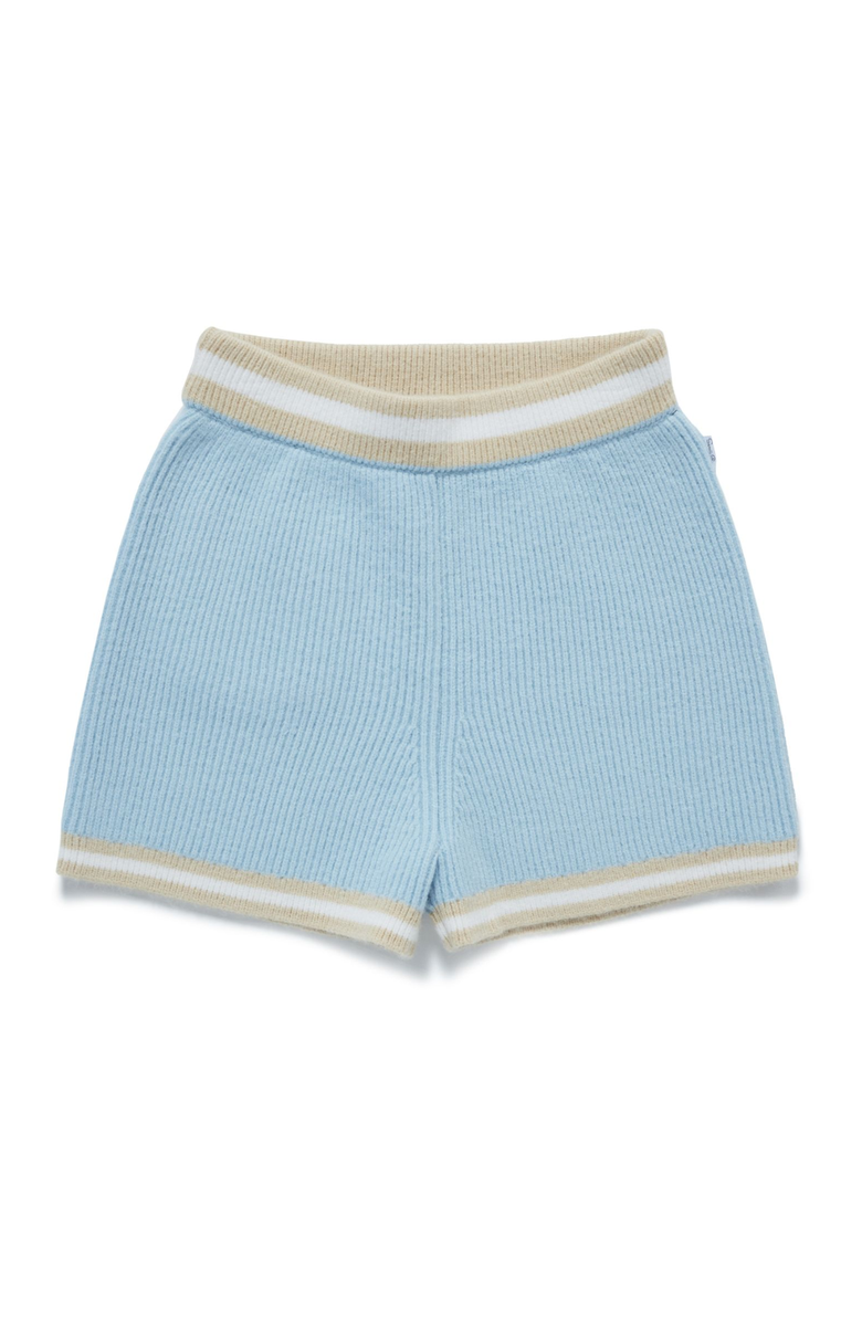 Samii Ryan | Smiley� Wimbeldon Knit Shorts , Blue , Small , 2, Main, color, Baby Blue