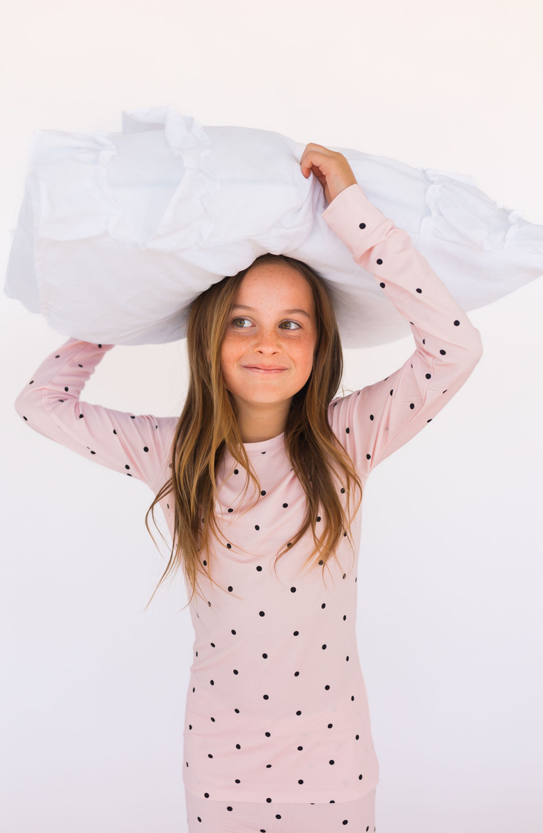 In My Jammers Polka Dot Two Piece Sleepwear Set, Alternate, color, Blush Polka Dot