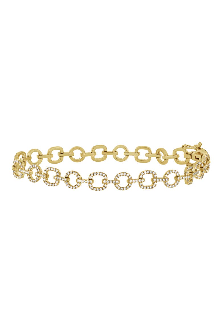 Varda Pavé Diamond Bracelet (Nordstrom Exclusive), Main, color, 18K YELLOW GOLD