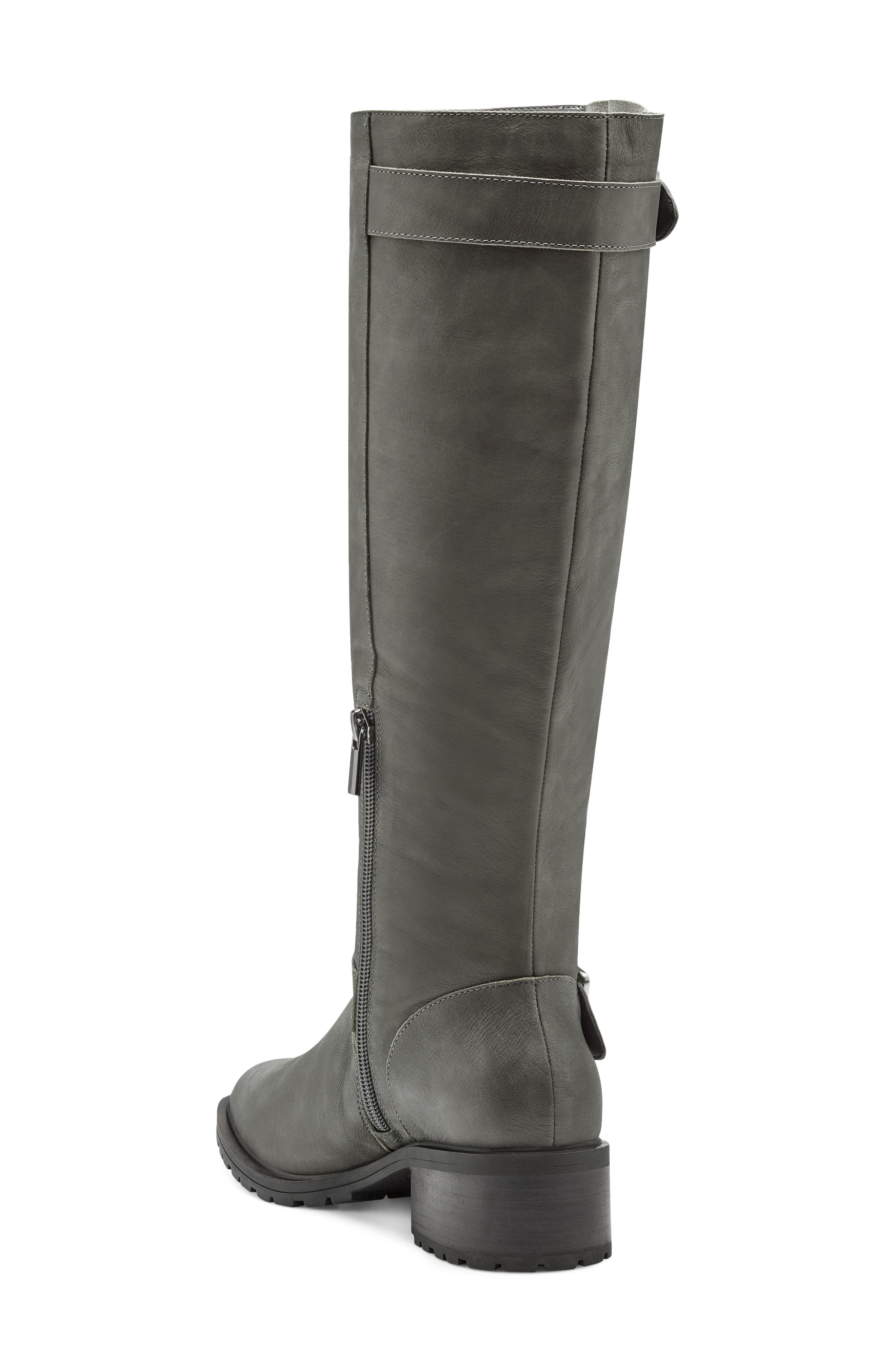 Jarney Knee High Boot, Alternate, color, FOSSIL GREY LEATHER