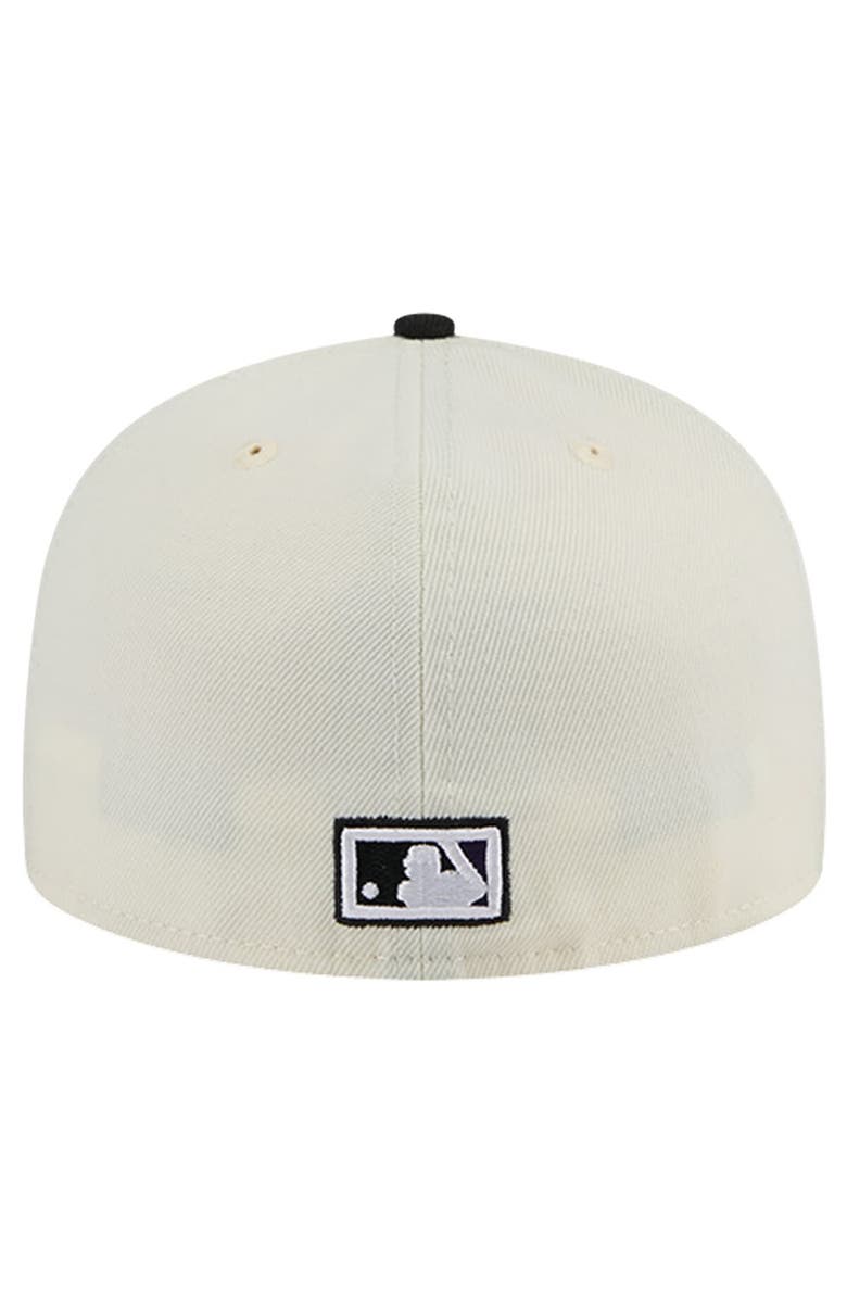 New Era Men's New Era Cream Tampa Bay Rays Cooperstown Collection Chrome 59FIFTY Fitted Hat, Alternate, color, 