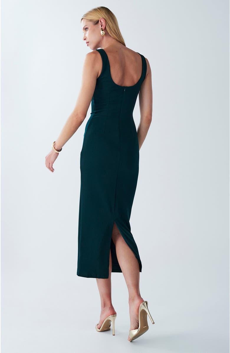 BWLDR Shian Midi Dress, Alternate, color, Emerald
