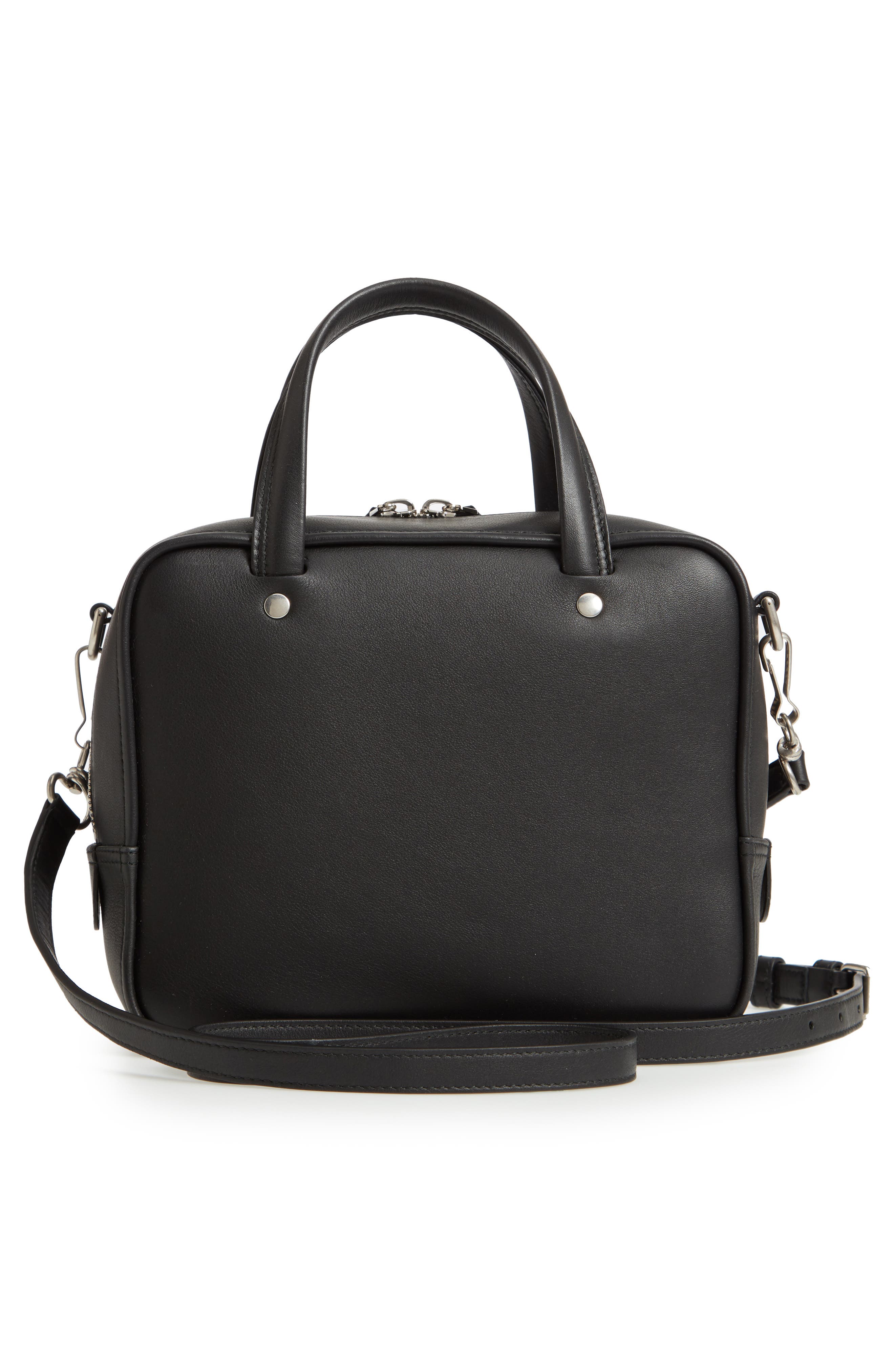 Balenciaga Extra Small Triangle Leather Satchel, Alternate, color, 