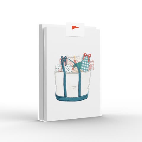 Tote with Presents Greeting Card Pack Set (8 ct.)