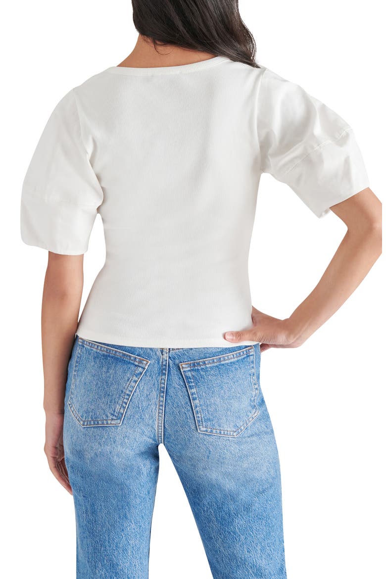 Valetta Mixed Media Top, Alternate, color, ANTIQUE