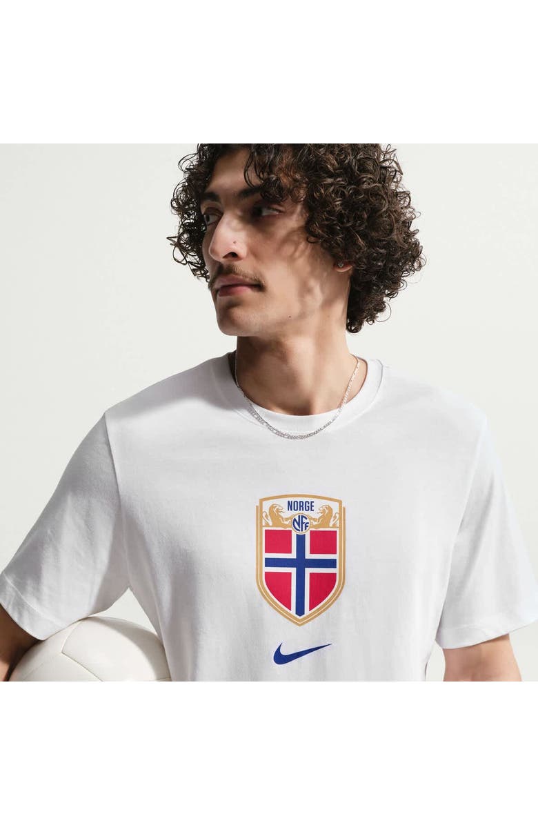 Nike Men's Nike White Norway National Team Crest T-Shirt, Alternate, color, White