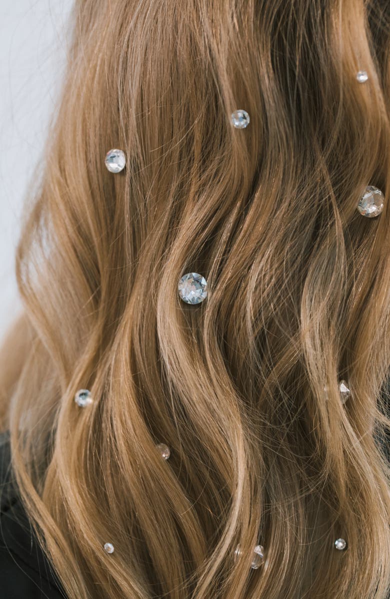 Jennifer Behr Kira Set of 10 Crystal Hair Magnets, Alternate, color, Crystal