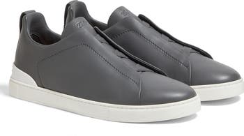 Zegna Triple Stitch Sneaker Grey Wool Leather Trim size 11 US New Dark Grey Triple Stitch™ SECONDSKIN Sneakers SS26 33523699  main image 4