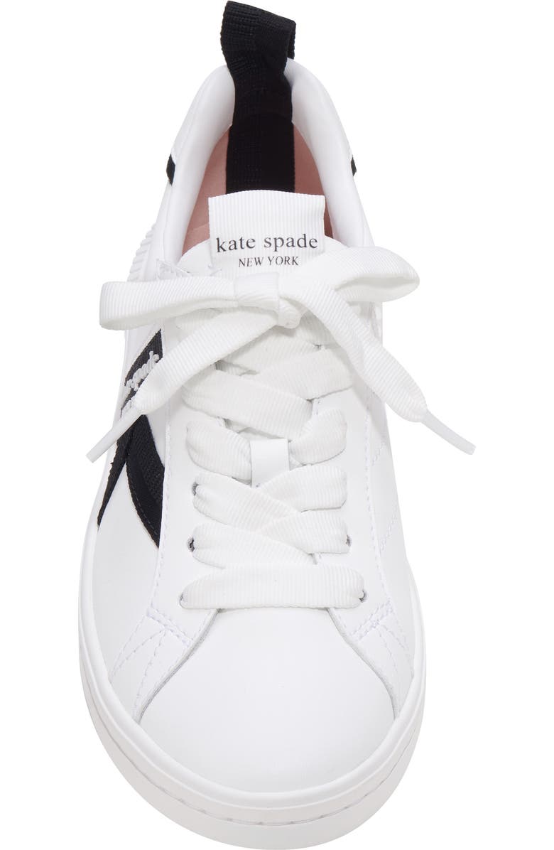 Kate Spade New York signature sneaker, Alternate, color, True White / Black