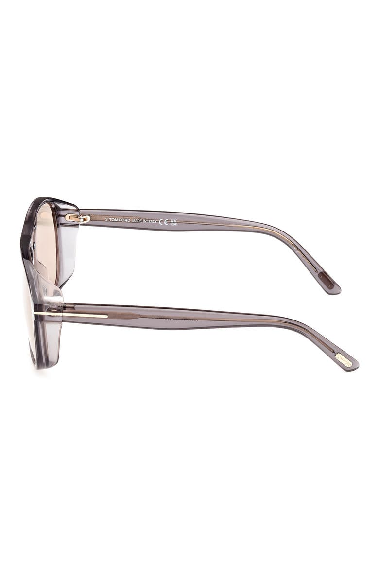 Rosco 58mm Navigator Sunglasses, Alternate, color, SHINY GREY/ BROWN PHOTOCHROMIC