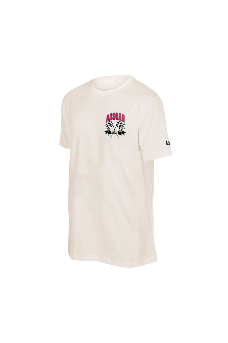 Men's New Era Cream NASCAR Est. 1948 T-Shirt, Alternate, color, Cream