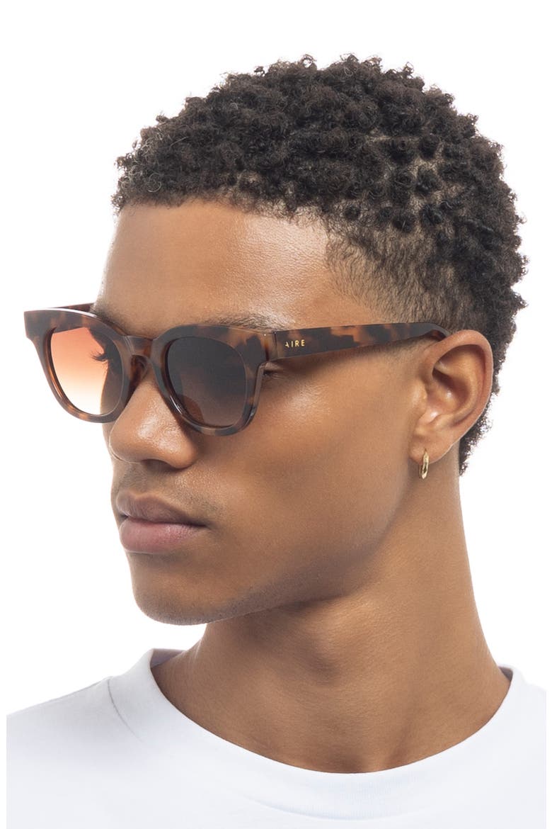50mm Dorado D-Frame Sunglasses, Alternate, color, TORT / BROWN GRAD