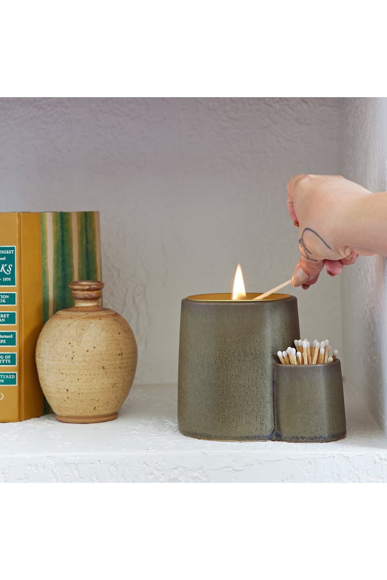 Ember Earth Candle & Planter, Alternate, color, Rhizome