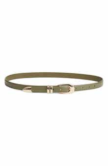 Nordstrom Mina Skinny Leather Belt