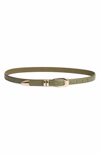 Nordstrom Mina Skinny Leather Belt