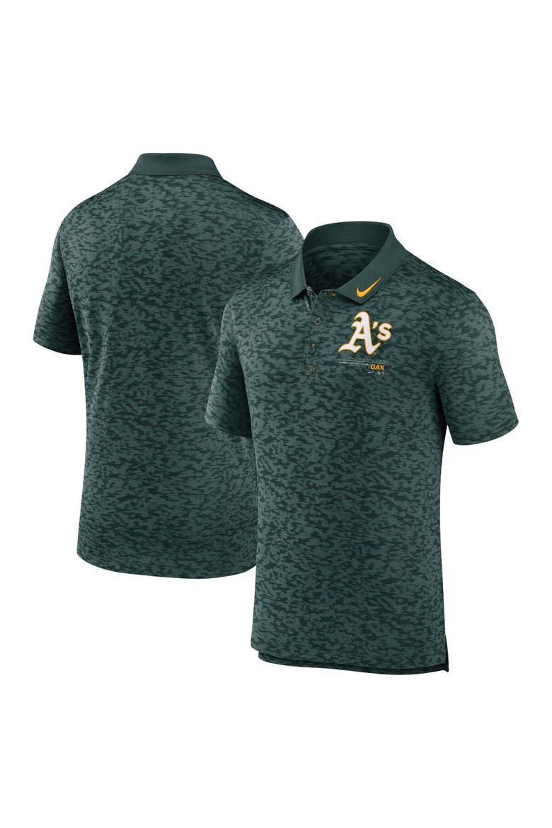 Men's Nike  Green Oakland Athletics Next Level Performance Polo, Main, color, Green