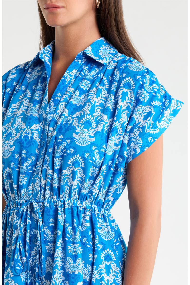 Reina Print Maxi Dress, Alternate, color, BLUES-WHITE