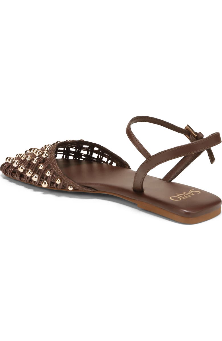 SARTO by Franco Sarto Inali Ankle Strap Flat, Alternate, color, Coffee Bean