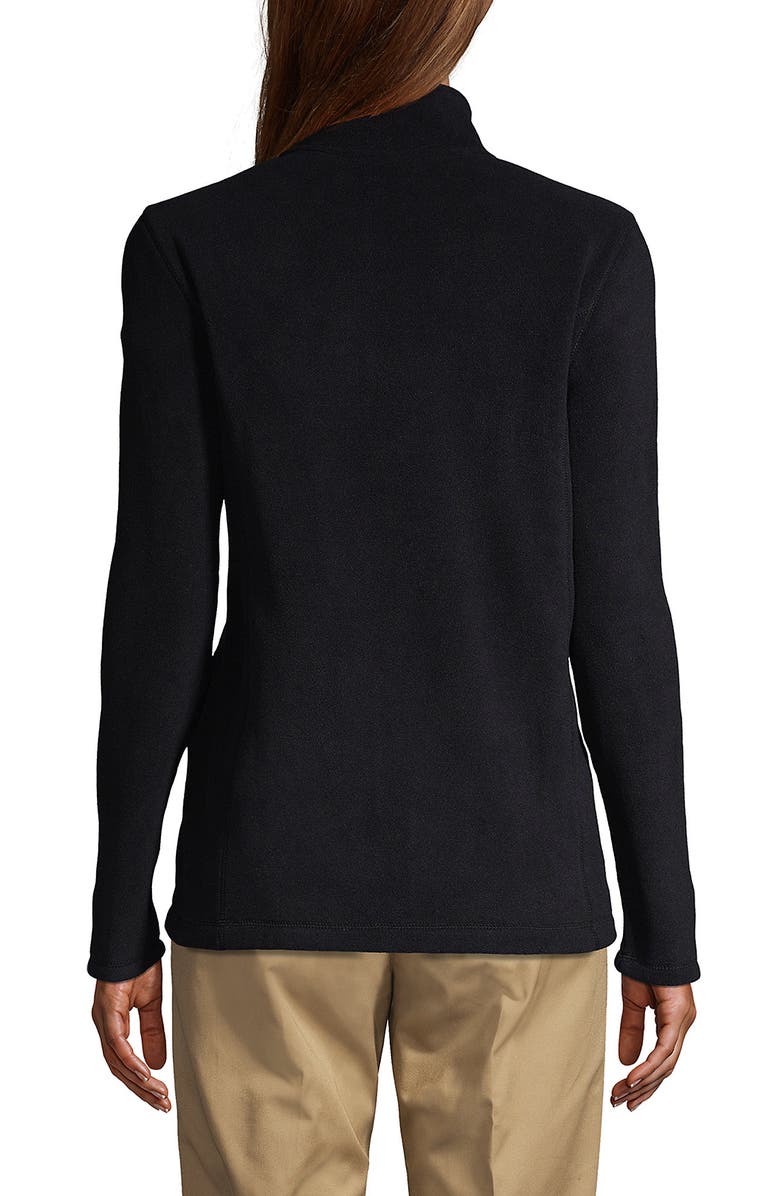 Lands' End Full-Zip Mid-Weight Fleece Jacket, Alternate, color, Black