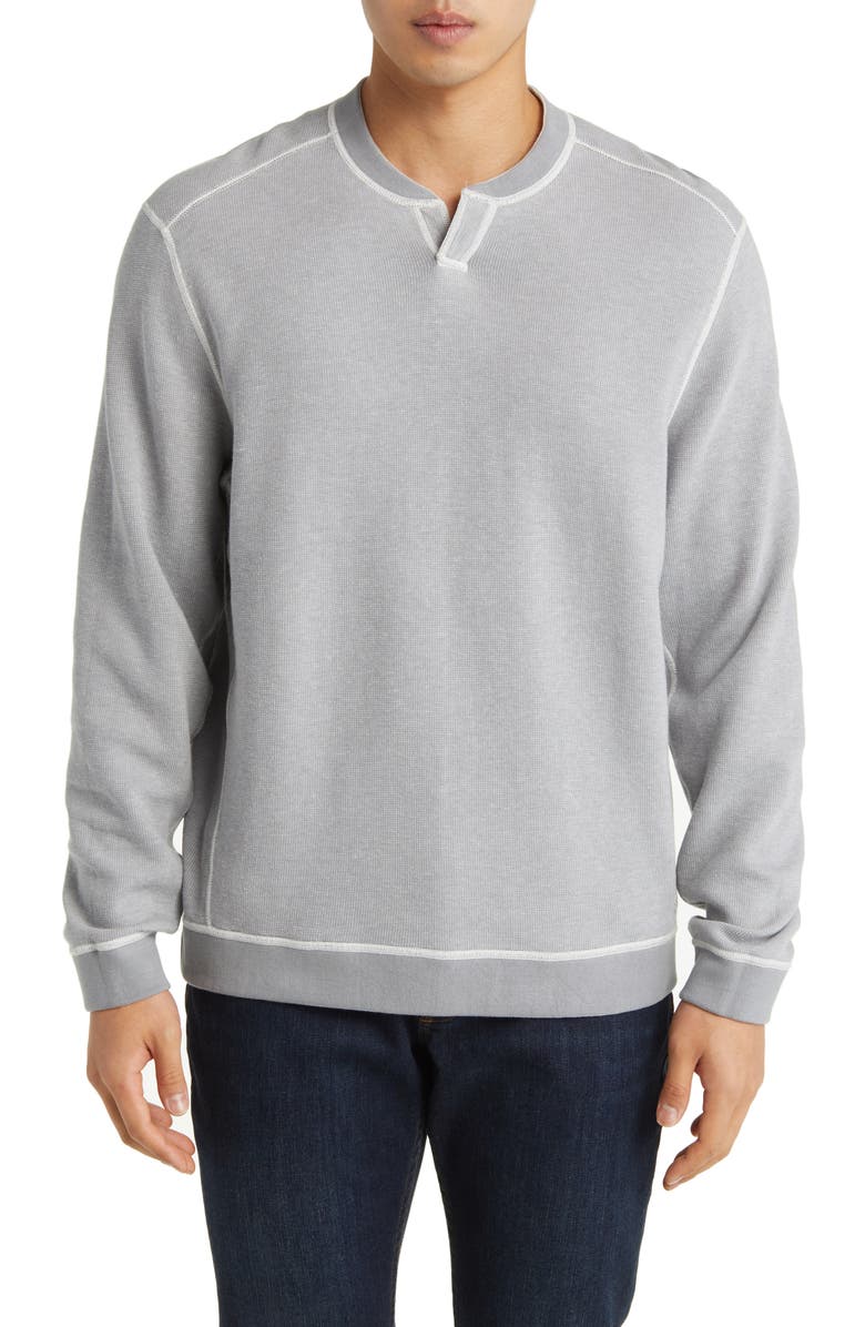 Tommy Bahama Flip Coast Abaco Reversible Jacquard Sweatshirt, Alternate, color, 