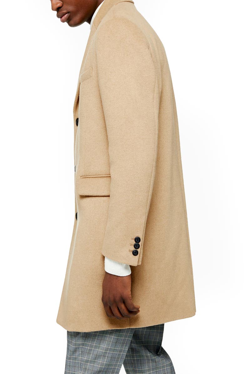 Topman Scott Overcoat, Alternate, color, 