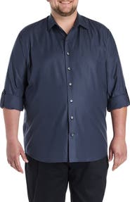 Synrgy by DXL Big & Tall Textured Sport Shirt