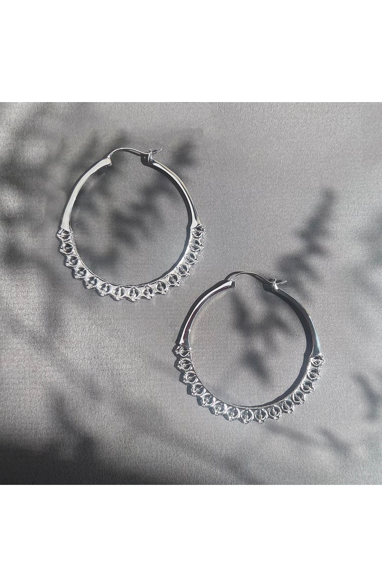 Astor & Orion Calla Hoops, Alternate, color, Silver
