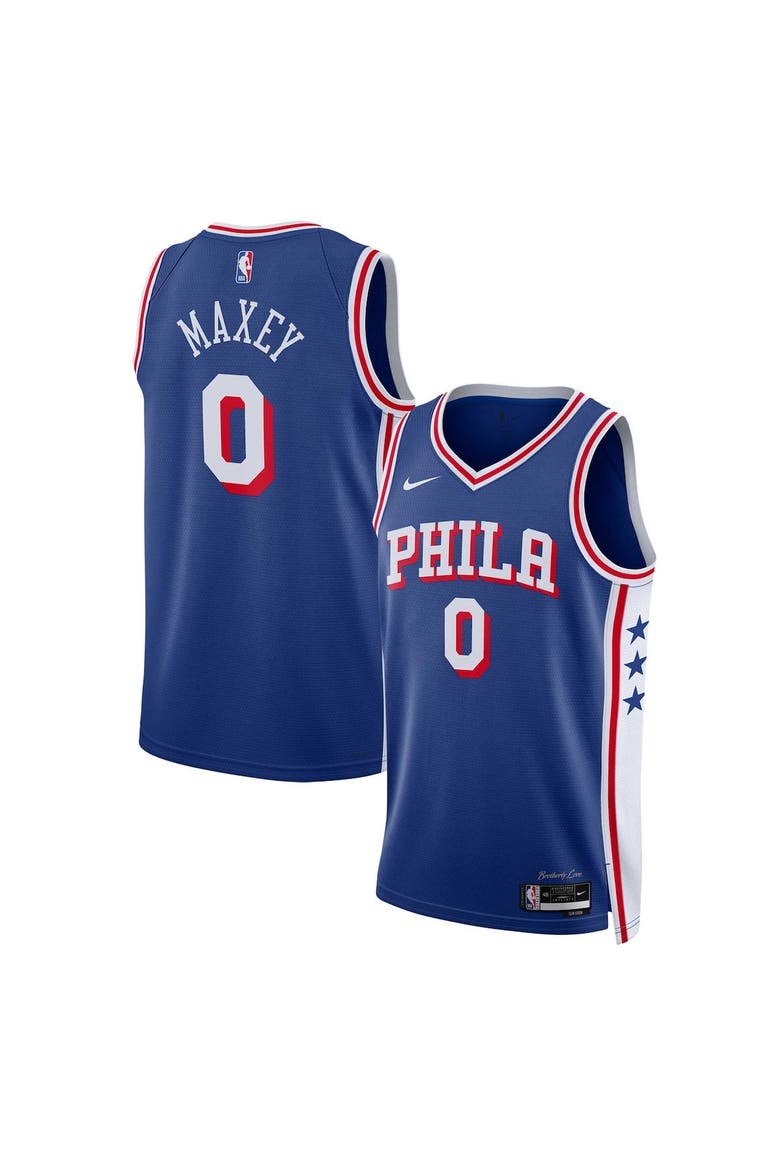Unisex Nike Tyrese Maxey Royal Philadelphia 76ers Swingman Jersey - Icon Edition, Main, color, Royal
