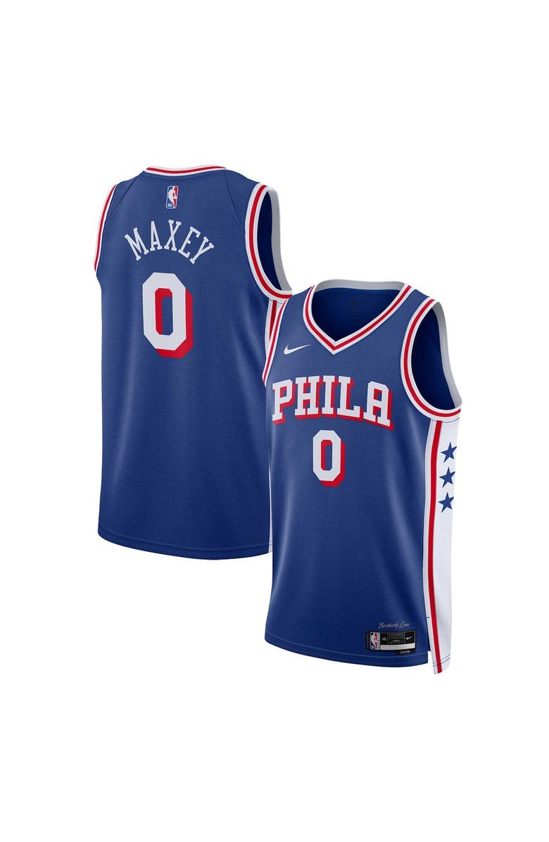 Nike Unisex Nike Tyrese Maxey Royal Philadelphia 76ers Swingman Jersey - Icon Edition, Main, color, Royal