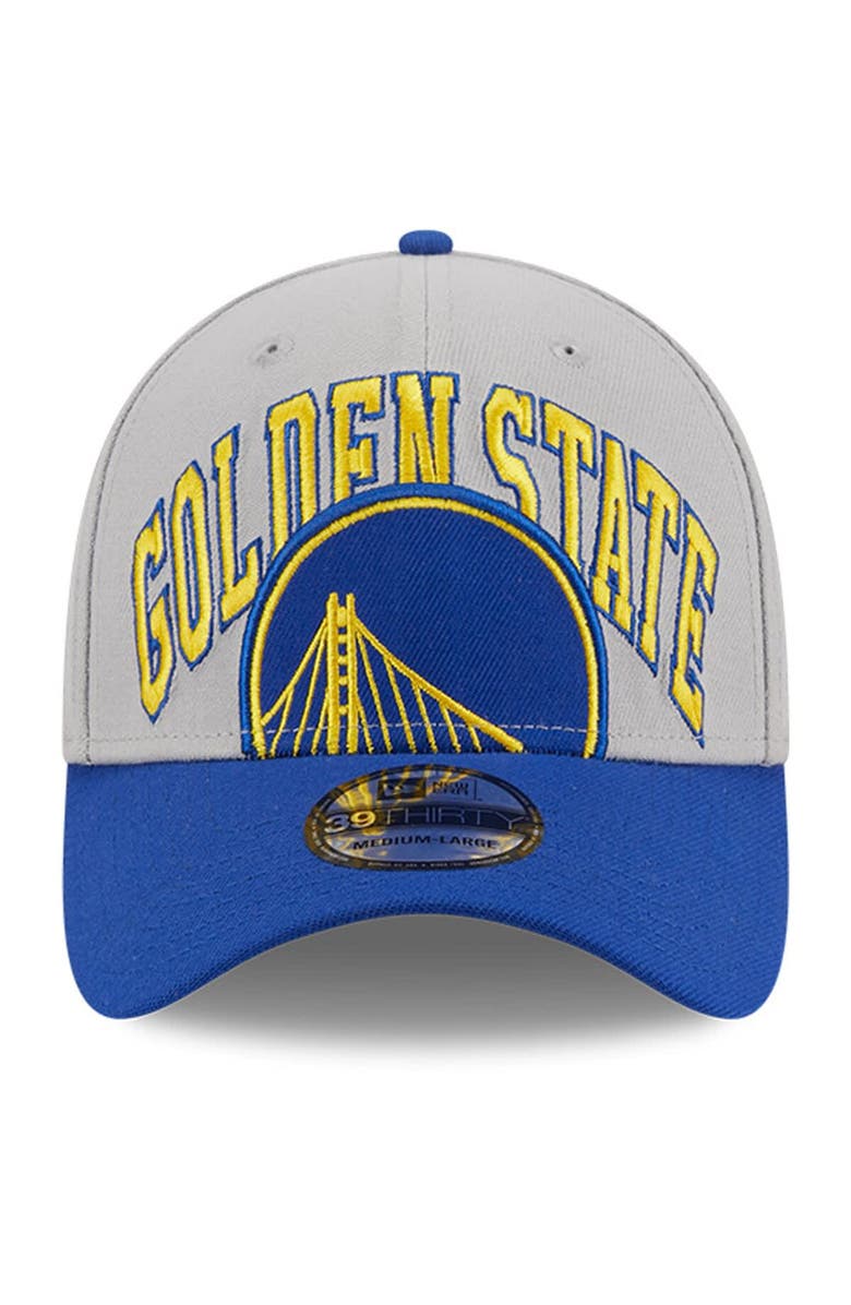 New Era Men's New Era Gray/Royal Golden State Warriors Tip-Off Two-Tone 39THIRTY Flex Hat, Alternate, color, 