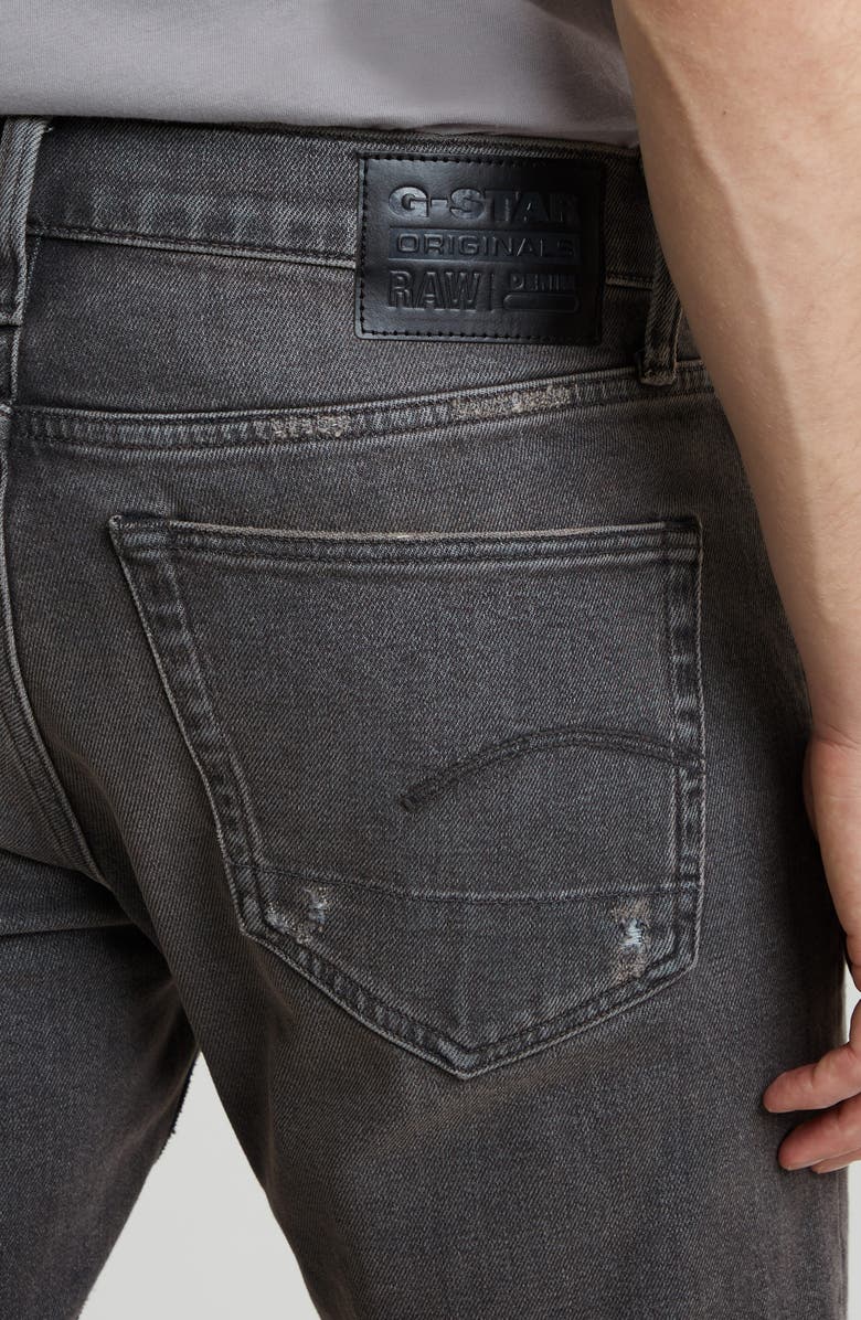 G-STAR 3301 Ripped Slim Fit Jeans, Alternate, color, 