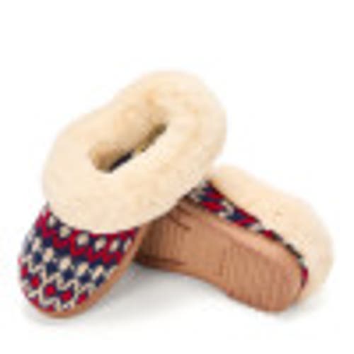 Dearfoams Hannah Festive Knit Clog Slipper In Multi