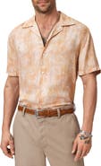 John Varvatos Dan Print Modal Camp Shirt