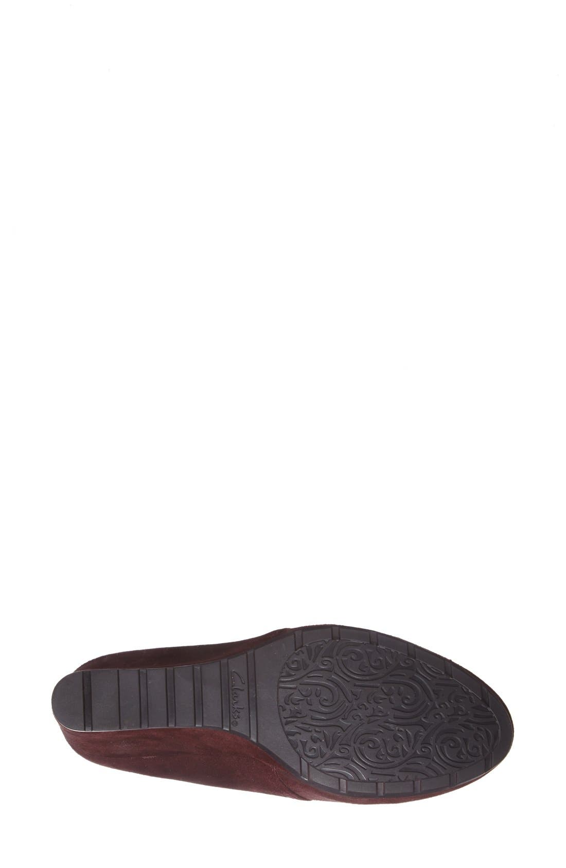 Clarks<sup>®</sup> 'Rosepoint Dew' Suede Boot, Alternate, color, 