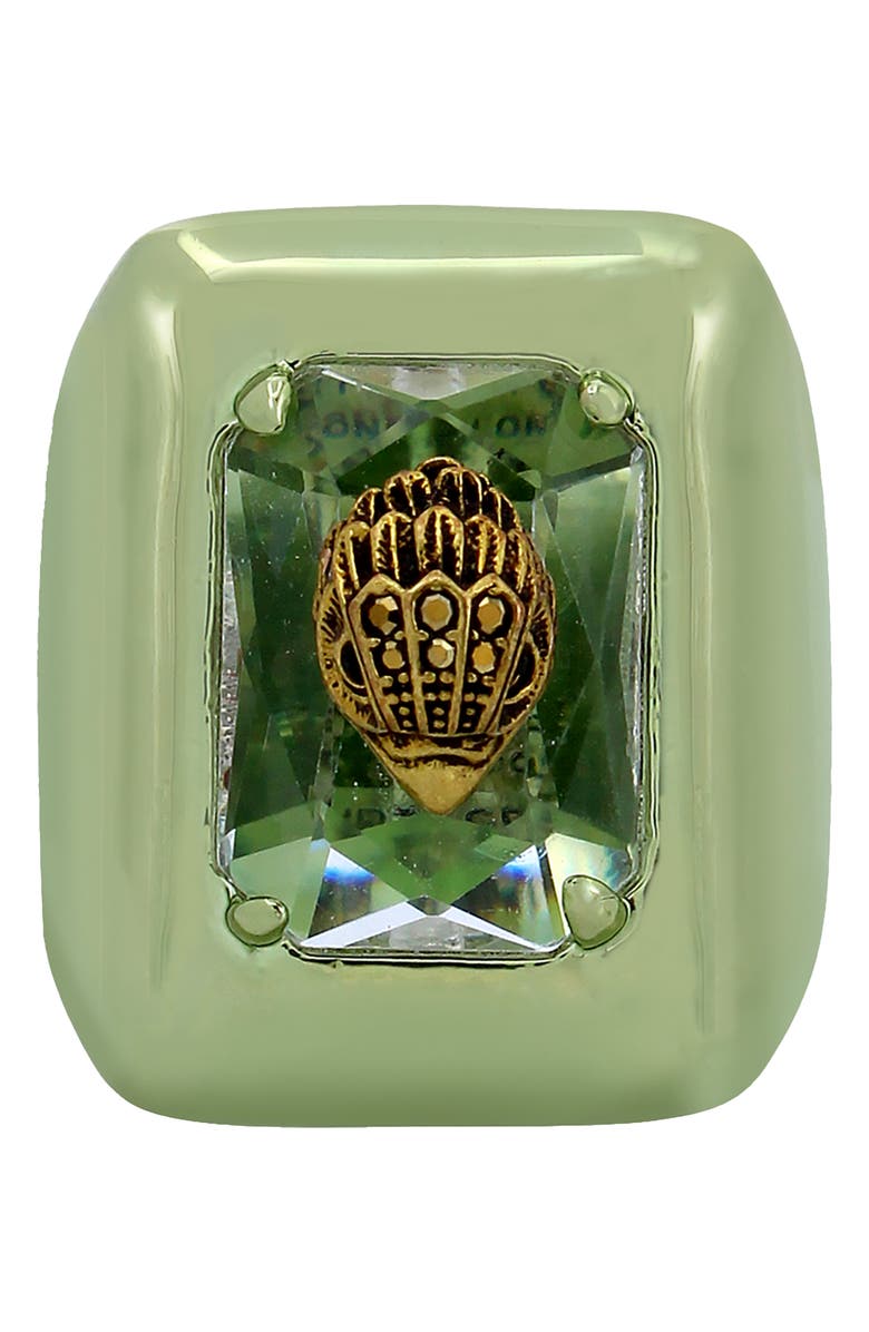 Kurt Geiger London Eagle Head Rectangle Cocktail Ring, Main, color, 