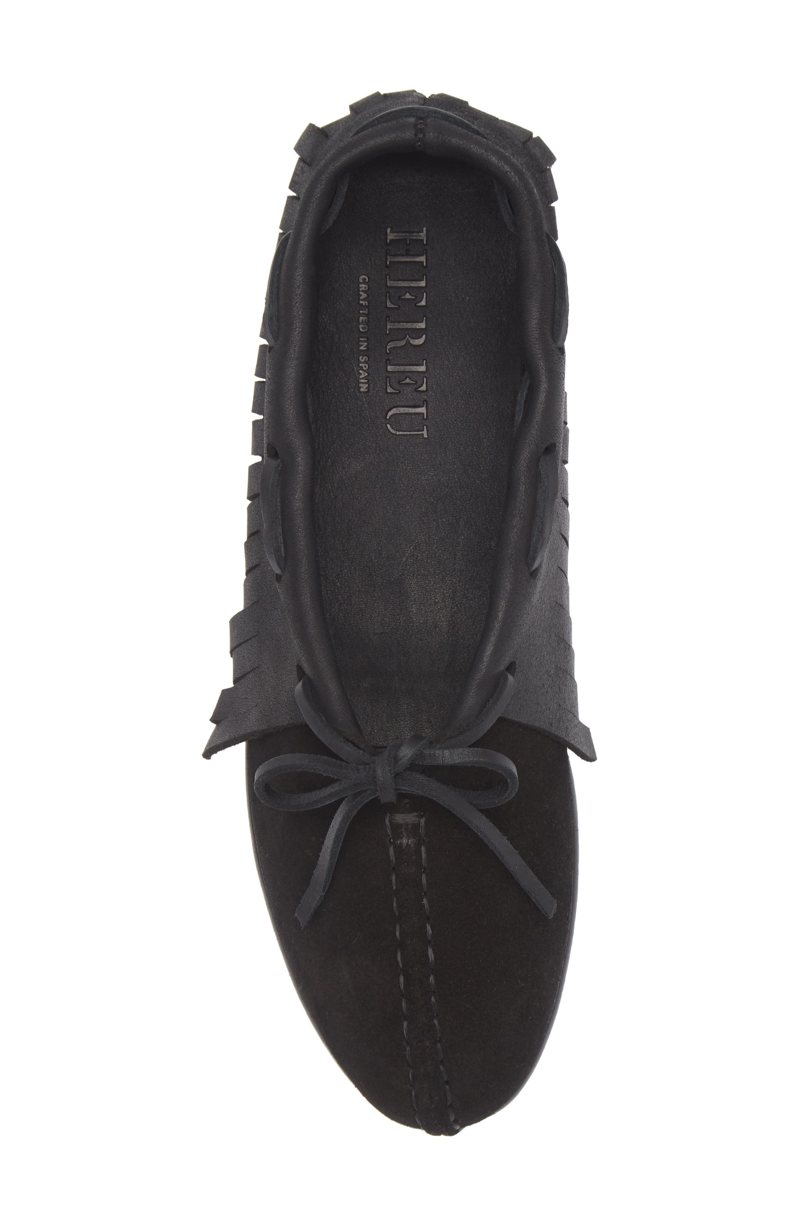 HEREU Tilla Fringes Babouche, Alternate, color, Black