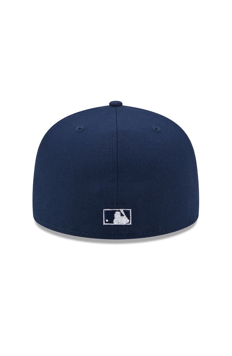 New Era Men's New Era Navy Pittsburgh Pirates Cooperstown Collection Oceanside Green Undervisor 59FIFTY Fitted Hat, Alternate, color, 