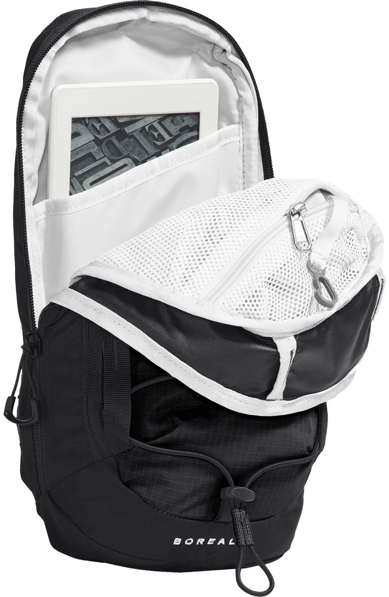 The North Face Borealis Water Repellent Sling Backpack, Alternate, color, Tnf Black/ Tnf White-Npf