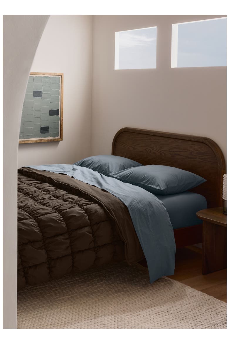 Brushed Cotton Sheet Set (Nordstrom Exclusive), Alternate, color, WAVE