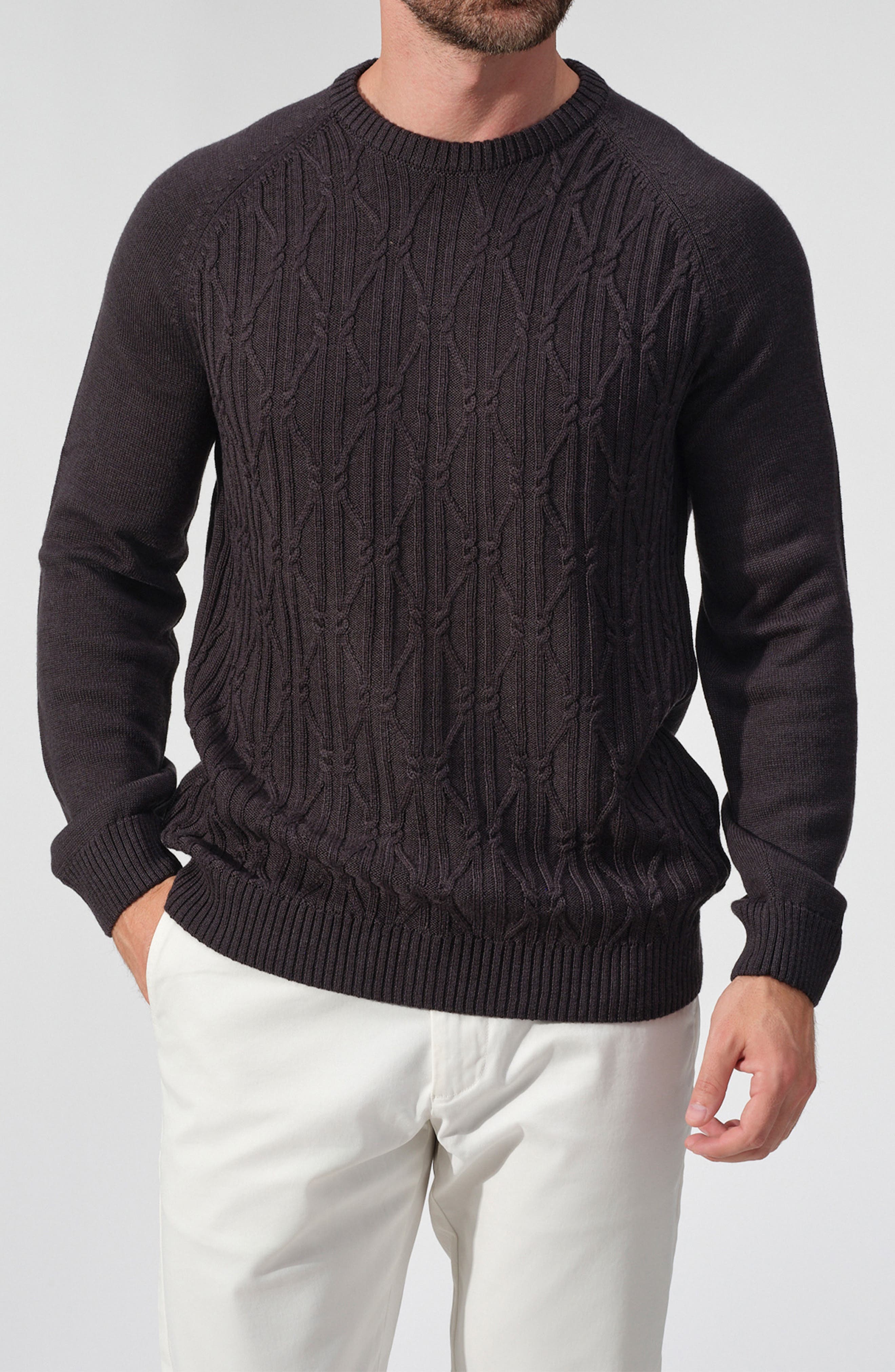 Ravello Merino Wool Cable Knit Sweater