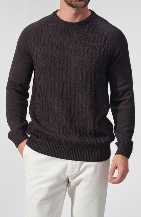 Ravello Merino Wool Cable Knit Sweater