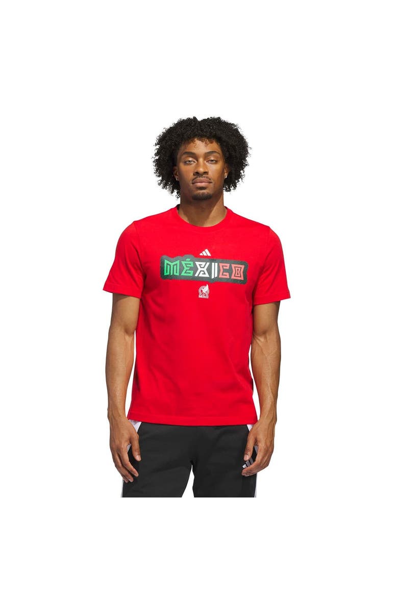 Men's adidas Red Mexico National Team Jersey Hook T-Shirt, Alternate, color, Red