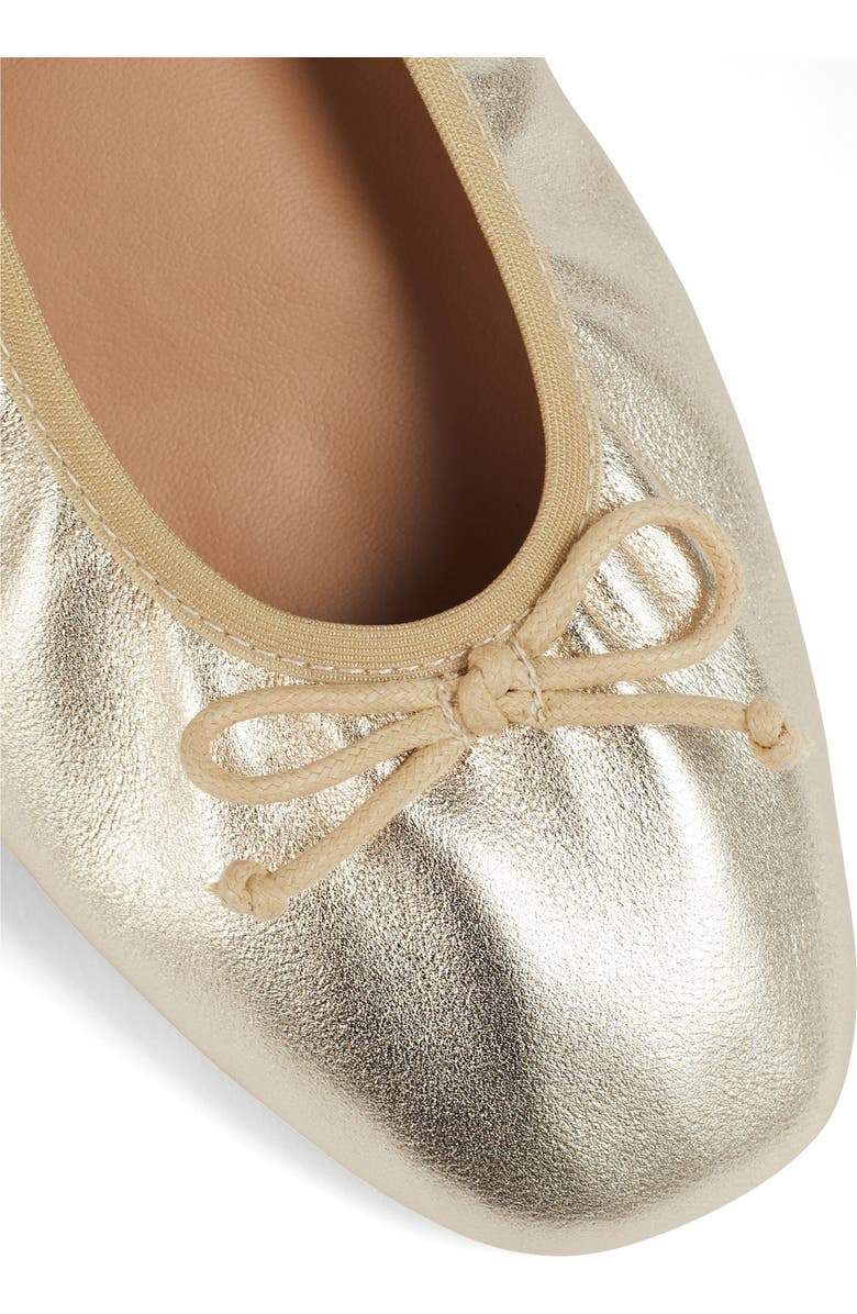 LK Bennett Trilly Ballet Flat, Alternate, color, Gold-Champagne