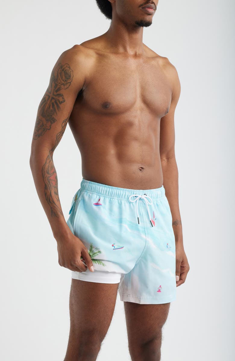 MAVRANS Jet Ski Island Swim Trunks, Alternate, color, Blue